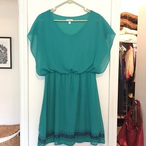 Charming Charlie Turquoise Tunic, size L